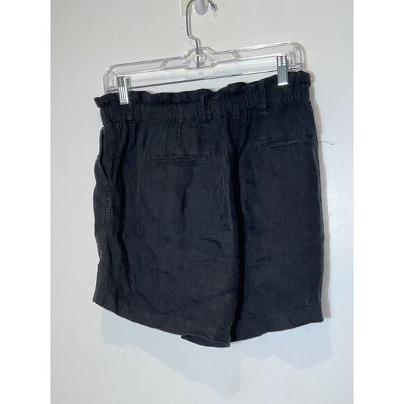 RAILS Womens Black Linen Blend Elastic Waist Shorts Size S 4 - Picture 2 of 9